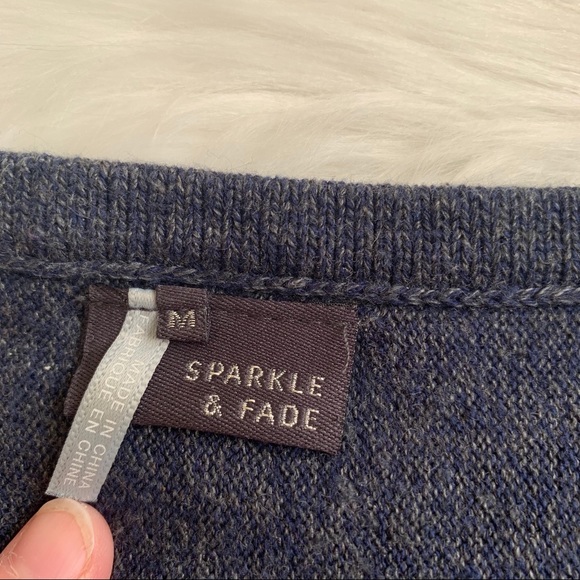 Sparkle & Fade Navy Dolman Sleeve Knit Top - Picture 3 of 4